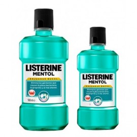 LISTERINE MENTOL ENJUAGUE BUCAL 500ML+250ML DE REGALO