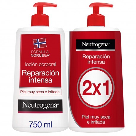 NEUTROGENA FÓRMULA NORUEGA LOCIÓN CORPORAL REPAIR 2x1 750ML +750 ML